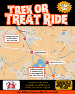 Trek or Treat Ride Map